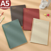 Caiet A5 Morandi spirală Jurnal Caiet Grid Hârtie Planificator zilnic săptămânal Agenda Blocnotes Rechizite de birou pentru școală Papetarie