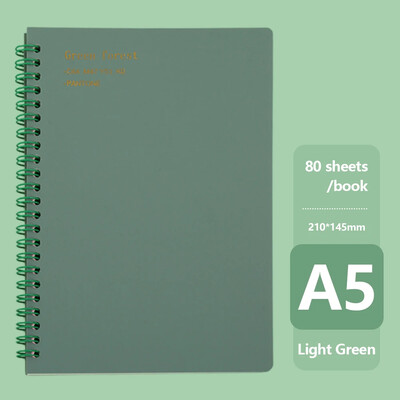 Caiet A5 Morandi spirală Jurnal Caiet Grid Hârtie Planificator zilnic săptămânal Agenda Blocnotes Rechizite de birou pentru școală Papetarie