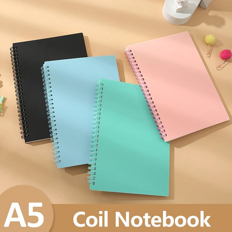 Caiet A5 Morandi spirală Jurnal Caiet Grid Hârtie Planificator zilnic săptămânal Agenda Blocnotes Rechizite de birou pentru școală Papetarie