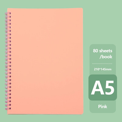 Бележник A5 Morandi Coil Spiral Дневник Бележник Решетка Хартия Ежедневник Седмичен планер Дневен ред Бележник Училищни офис консумативи Канцеларски материали