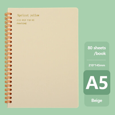 Бележник A5 Morandi Coil Spiral Дневник Бележник Решетка Хартия Ежедневник Седмичен планер Дневен ред Бележник Училищни офис консумативи Канцеларски материали