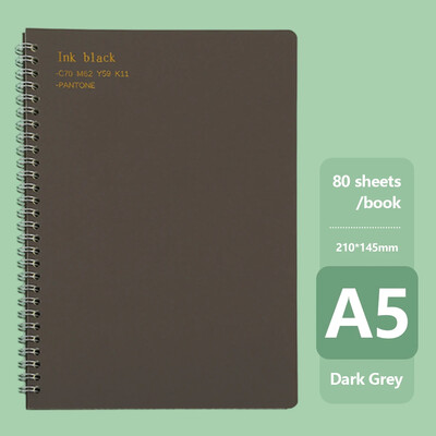 Бележник A5 Morandi Coil Spiral Дневник Бележник Решетка Хартия Ежедневник Седмичен планер Дневен ред Бележник Училищни офис консумативи Канцеларски материали