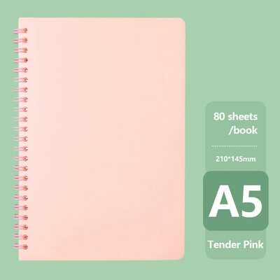 Бележник A5 Morandi Coil Spiral Дневник Бележник Решетка Хартия Ежедневник Седмичен планер Дневен ред Бележник Училищни офис консумативи Канцеларски материали