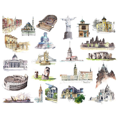 1 PCS Kawaii Flower Love Bicycle Aesthetic Book Journal Stickers Scrapbooking Канцеларски материали Дневник Етикет Офис Училищни пособия