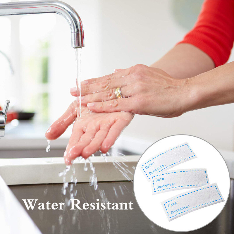 125 етикета/ролка Етикет за съхранение на храна Подвижни замразени стикери Етикети Стикери за скрапбукинг за пакети Стикер за канцеларски материали 1x3in