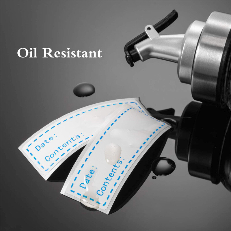 125 етикета/ролка Етикет за съхранение на храна Подвижни замразени стикери Етикети Стикери за скрапбукинг за пакети Стикер за канцеларски материали 1x3in