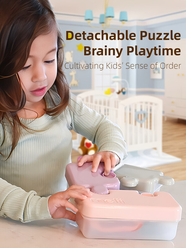 Melii puslekonteiner puuvilja-lõunakarp piknikukarp puuviljade hoidmiseks suupisted kaasaskantavad eemaldatavad imikud, lapsed organiseerimiseks eraldatud