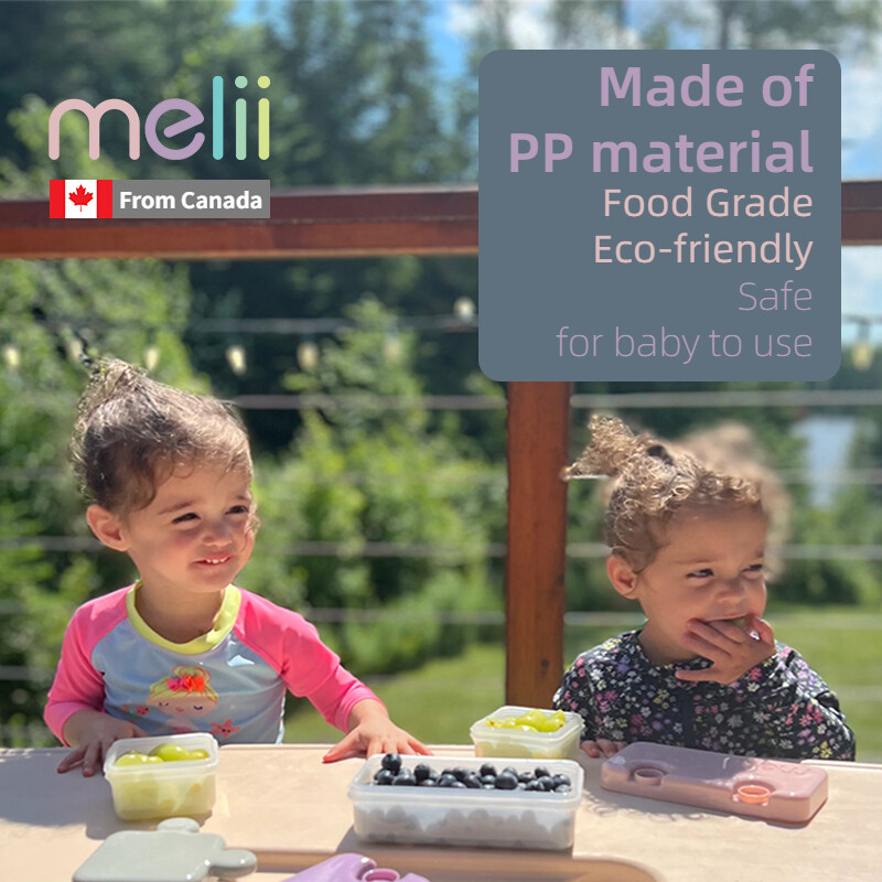 Melii puslekonteiner puuvilja-lõunakarp piknikukarp puuviljade hoidmiseks suupisted kaasaskantavad eemaldatavad imikud, lapsed organiseerimiseks eraldatud