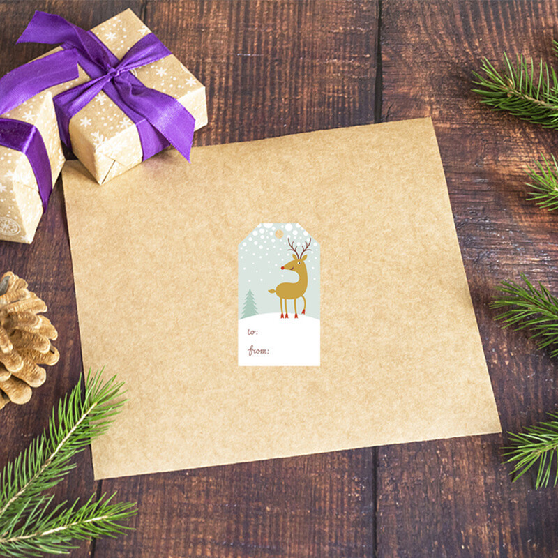 50-250 tk. Häid jõule kleebised Kingituse nimesildid Jõulukaunistuste pitsat etikett Multifilmi Põdrast Kingipakendi kleebised