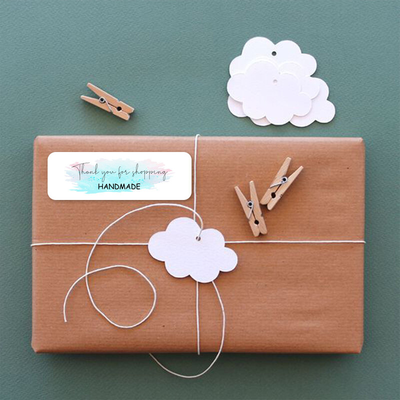 120 buc. Vă mulțumim pentru comanda dvs. Autocolante etichete roz pentru sigilarea plicurilor pentru afaceri mici, autocolant decor, aprovizionare de papetărie