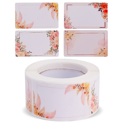 Lillenimesildid 3*5 cm tühjad kirjutatavad sildikleebised isetehtud kinginimesilt köögi jaoks isetehtud moosipakendite dekoratiivtarvikud