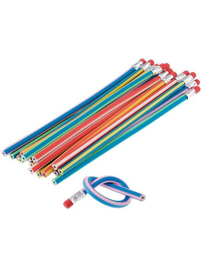 10/20 tk. Pehmed, painduvad painduvad pliiatsid, lastepliiatsid, pehmed lastele kirjatarbed, õpilaste pliiats, lõbus kool