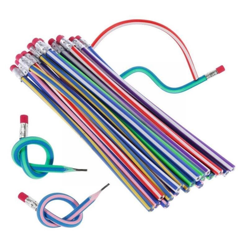 10/20 tk. Pehmed, painduvad painduvad pliiatsid, lastepliiatsid, pehmed lastele kirjatarbed, õpilaste pliiats, lõbus kool