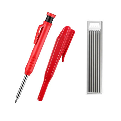 Čvrsti set stolarskih olovaka s olovom za ponovno punjenje Alati za obradu drveta Mehanička olovka Građevinski alati za stolariju Marker za označavanje