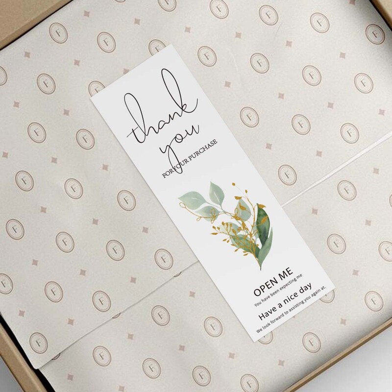 100 tk / rull isikupärastatud sildid 3 * 9 cm Täname ostu eest Väikeettevõtte kinkepakendi kleebised