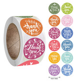 100-500 τμχ 1 ίντσας 2 Σχέδια Λουλούδι Ευχαριστούμε Αυτοκόλλητα Μπομπονιέρες Γάμου Χειροποίητο Πακέτο Ετικέτες σφραγίδων Scrapbooking Δώρο