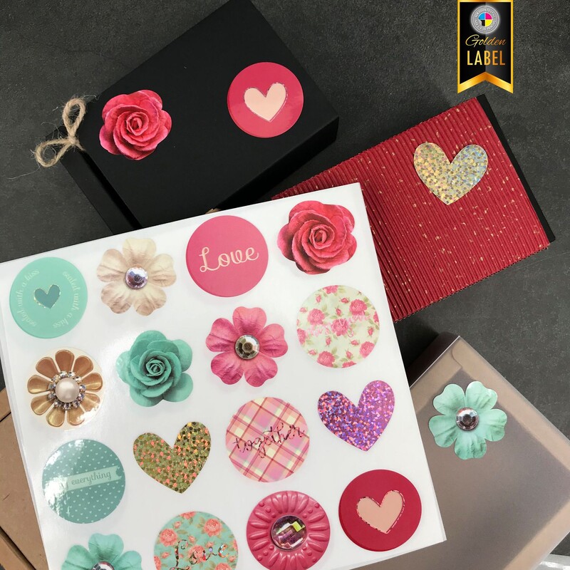 Флорален стикер за благодарност Стикери за хартиен етикет Скрапбукинг Сватбен плик Уплътнения Ръчно изработени декоративни стикери за Деня на майката