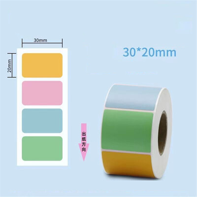 Etichetă termică colorată, Etichetă termică directă, Autocolante termice autoadezive cu coduri de bare colorate