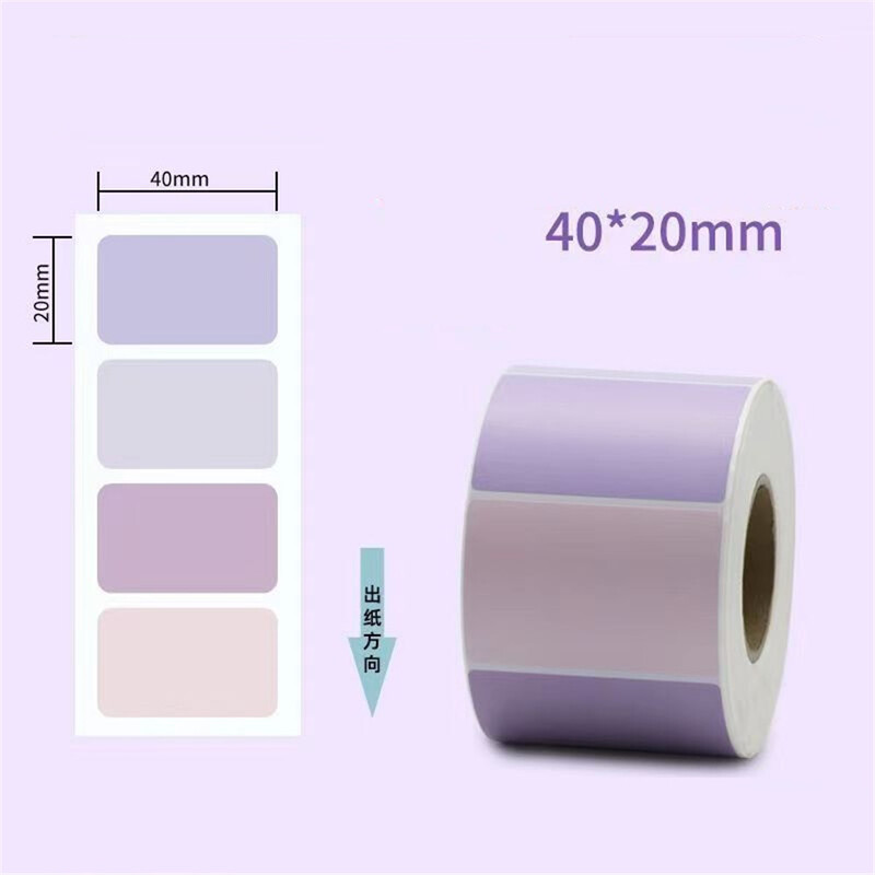 Etichetă termică colorată, Etichetă termică directă, Autocolante termice autoadezive cu coduri de bare colorate