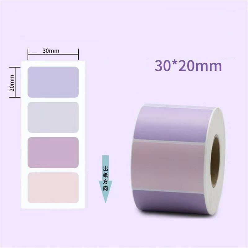 Etichetă termică colorată, Etichetă termică directă, Autocolante termice autoadezive cu coduri de bare colorate