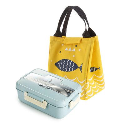 TUUTH Kutija za ručak u mikrovalnoj pećnici Posuđe za jelo od pšenične slame Posuda za pohranu hrane Djeca Djeca Škola Ured Prijenosna Bento kutija