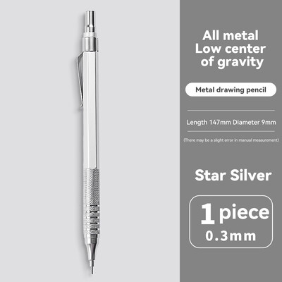 0,3/0,5/0,7 mm Ružičasto zlatno srebrna mehanička olovka niske gravitacije Metalne automatske olovke Crtanje Pisanje Papirnice Školski pribor