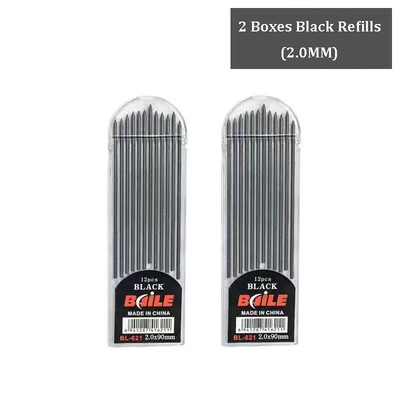 2.0MM комплект механични моливи 2B автоматични моливи Lápices с цветно/черно оловно ядро за художествени скици Писане на ръкоделие