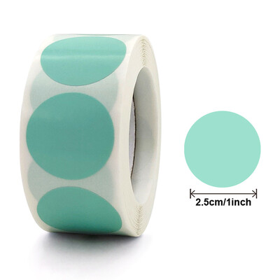 500 tk ümmargune südamega tühi käsitsi valmistatud kleebis 1-tolline järvesinine roosa paberikleebised kirjatarvete kleebised peokingituste kaunistuste sildid