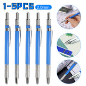 Set de creioane mecanice, 2,0 mm, complet din metal, desen, pictură, creion automat cu mine, rechizite de birou, rechizite de artă pentru scris