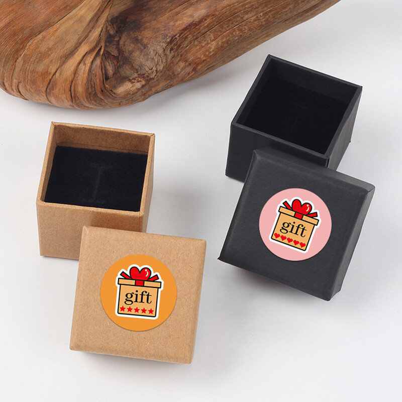 100-500 vnt. Dovanų lipdukų pasitenkinimas penkių žvaigždučių pagyrimų dovanų dėžutės pakuotės dovanos sandarinimo lipduko etiketė