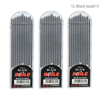 2,0 mm mehaaniline pliiatsikomplekt 2B automaatsed pliiatsid värvi/musta plii täidisega mustandite joonistamiseks, kirjutamiseks, meisterdamiseks, joonistamiseks