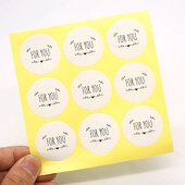 Rotund pentru tine, alb, făcut manual, ambalaj pentru prăjituri, etichetă autocolante pentru coacere, cutie cadou pentru petrecere, 90 buc/lot