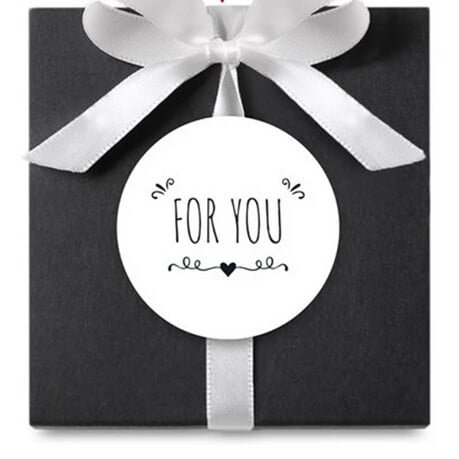 Rotund pentru tine, alb, făcut manual, ambalaj pentru prăjituri, etichetă autocolante pentru coacere, cutie cadou pentru petrecere, 90 buc/lot