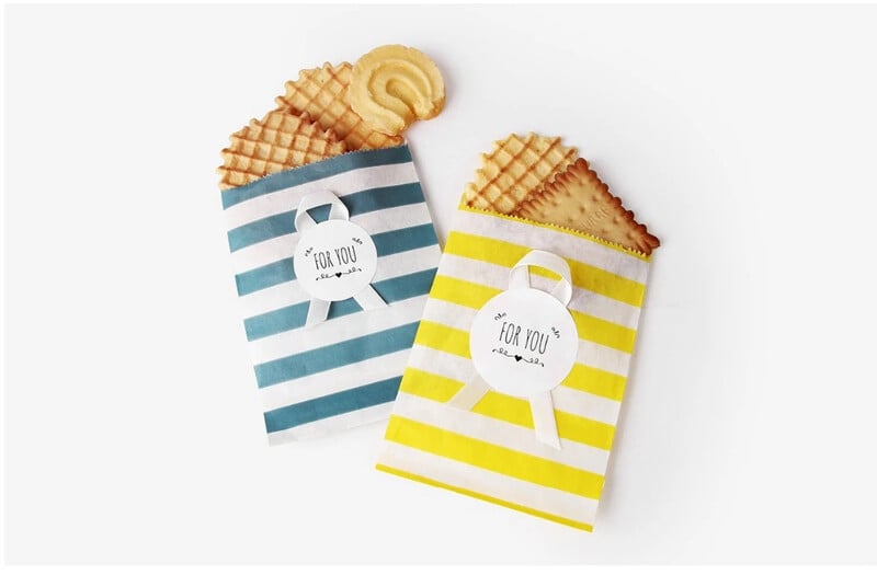 Rotund pentru tine, alb, făcut manual, ambalaj pentru prăjituri, etichetă autocolante pentru coacere, cutie cadou pentru petrecere, 90 buc/lot