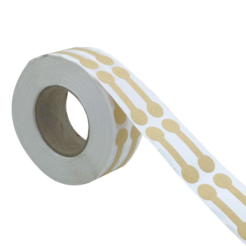 Hulgimüük pruun hantlilipik Kaasaskantav tühi paberist ehete hinnasilt ristkülik isekleebis etikett tööriist sõrmus käevõru ehete sildid