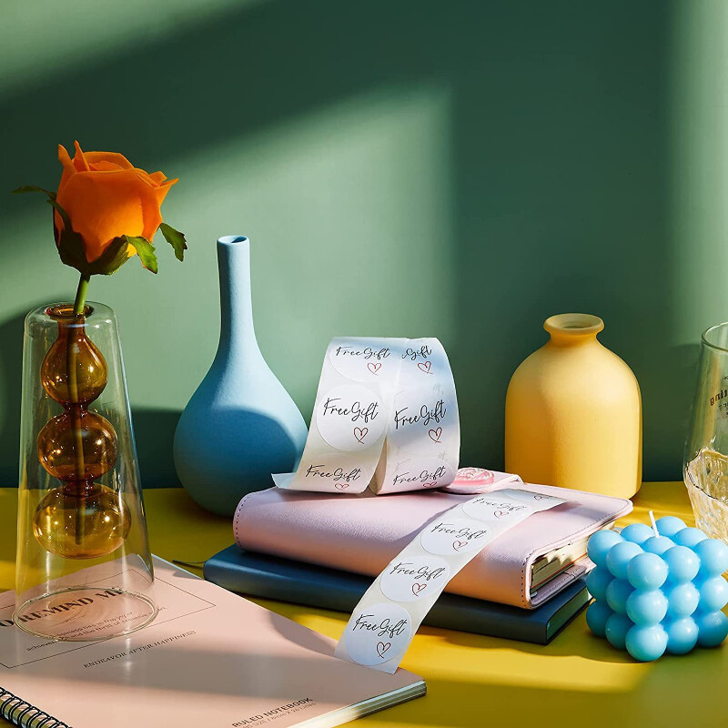 100-500 de bucăți 1 inch cadou gratuit sigilare autocolante mulțumiri design scrapbooking festival decorațiuni pentru petreceri etichete coacere afaceri