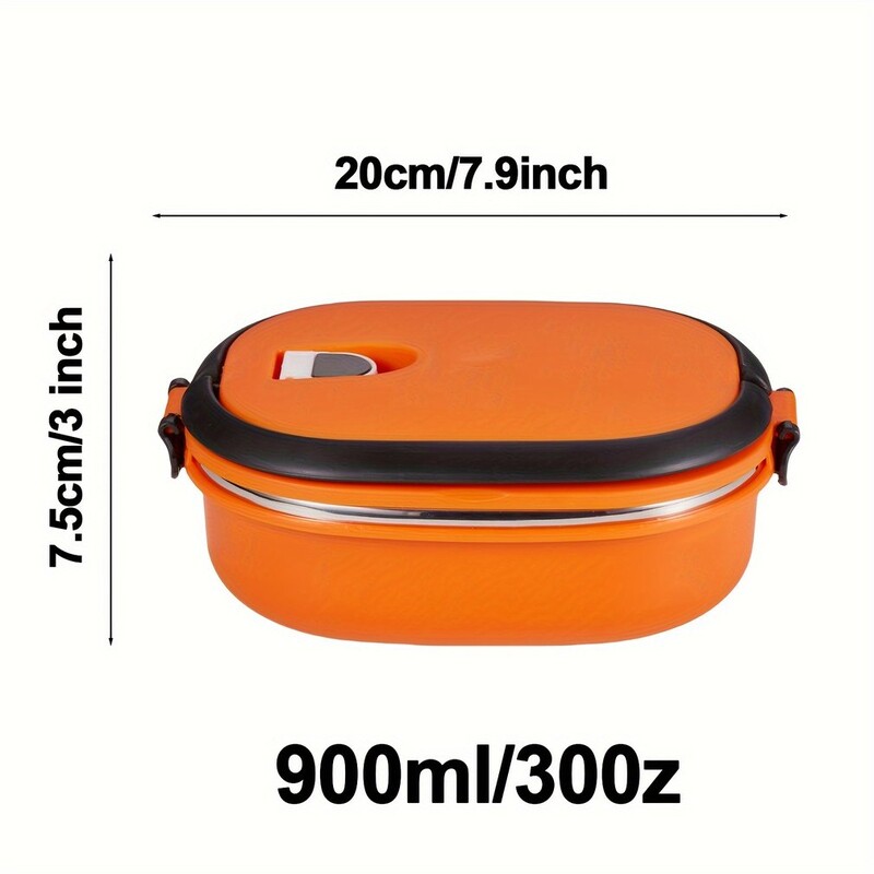 Roostevabast terasest kerge ristkülikukujuline soojusisolatsiooniga lõunakast Üliõpilaskontori töötaja kaasaskantav termokarp Lekkekindel söögikarp