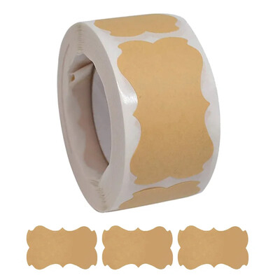 Jõupaberist kleebised Tühjad sildid Käsitsi valmistatud kirjatarbed Kingisildid Kaunistuspaber Vürtspurgi silt Ise tee ümbriku sulgemise kleebis