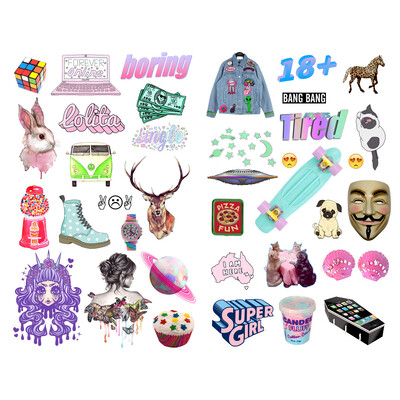 1 ks roztomilých štítkov v štýle Vaporwave, predrezaných, roztomilých, estetických, knižných, denníkových, nálepiek, scrapbookingových, písacích potrieb, kancelárskeho výtvarného vybavenia.