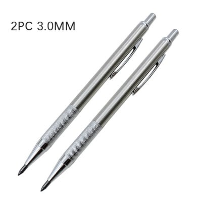 Creioane mecanice din oțel inoxidabil de 3,0 mm 2,0 mm Metal Artă Schiță Pictură Desen Creioane automate cu creioane de scris cu plumb 2B