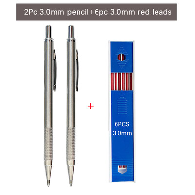 Creioane mecanice din oțel inoxidabil de 3,0 mm 2,0 mm Metal Artă Schiță Pictură Desen Creioane automate cu creioane de scris cu plumb 2B