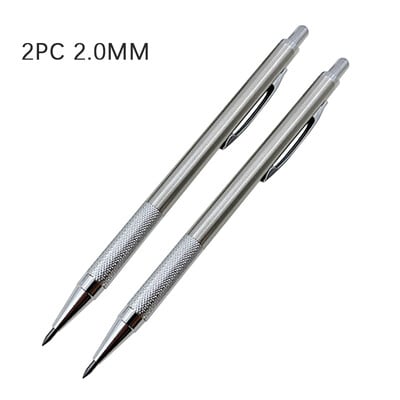 Creioane mecanice din oțel inoxidabil de 3,0 mm 2,0 mm Metal Artă Schiță Pictură Desen Creioane automate cu creioane de scris cu plumb 2B