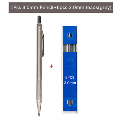 Creioane mecanice din oțel inoxidabil de 3,0 mm 2,0 mm Metal Artă Schiță Pictură Desen Creioane automate cu creioane de scris cu plumb 2B