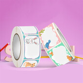 250 buc/rolă etichete cu nume de desene animate autocolante pentru scrisul de mână nume pentru copii etichetă cu numele clasei de școală etichete pentru alimente pentru bucătărie.