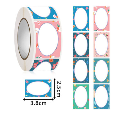 250 buc/rolă etichete cu nume de desene animate autocolante pentru scrisul de mână nume pentru copii etichetă cu numele clasei de școală etichete pentru alimente pentru bucătărie.