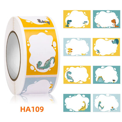 Karikatūru/komiksu nosaukumu etiķetes, krāsainas uzlīmes, 350 vienā rullī, pašlīmējošās