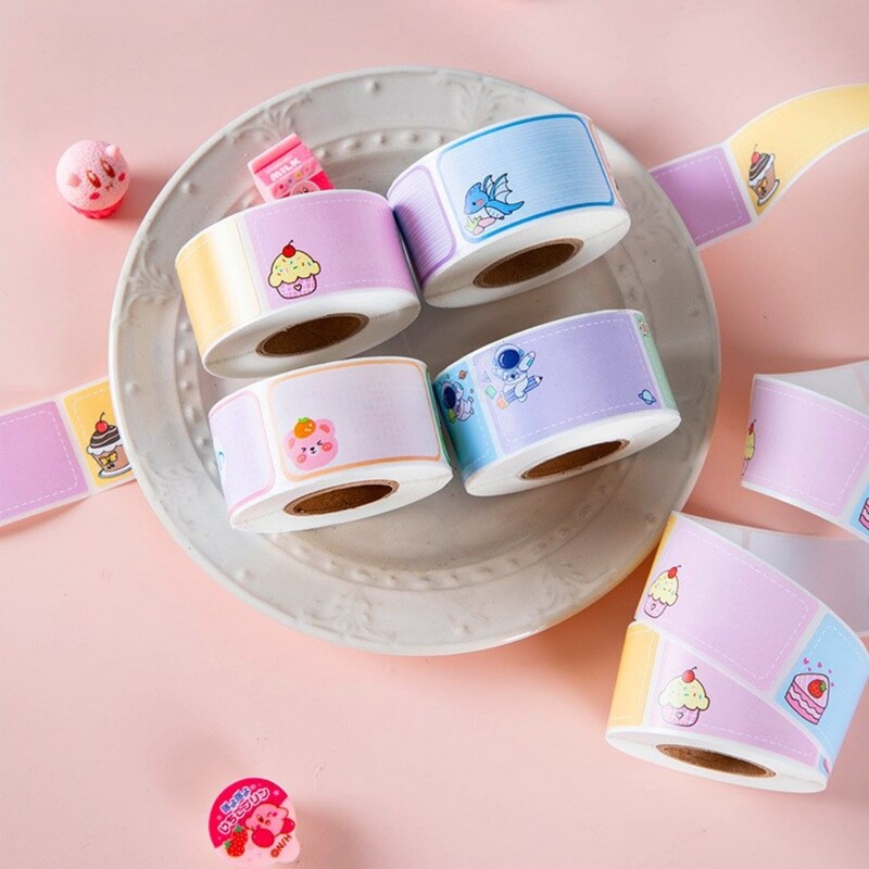 280 buc Autocolante cu nume de desene animate Etichete cu nume autoadezive impermeabile Etichete de papetărie școlare pentru copii Etichete cu modele de animale Etichete personale