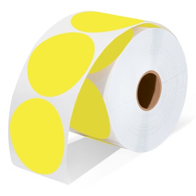 2-tollised ümmargused termokleebised isekleepuvad ümmargused otsesed termilised mitmeotstarbelised rull-termokleebised - 600 etiketti/1 rull