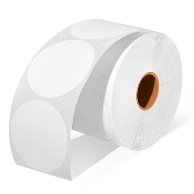 2-tollised ümmargused termokleebised isekleepuvad ümmargused otsesed termilised mitmeotstarbelised rull-termokleebised - 600 etiketti/1 rull