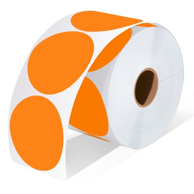 2-tollised ümmargused termokleebised isekleepuvad ümmargused otsesed termilised mitmeotstarbelised rull-termokleebised - 600 etiketti/1 rull